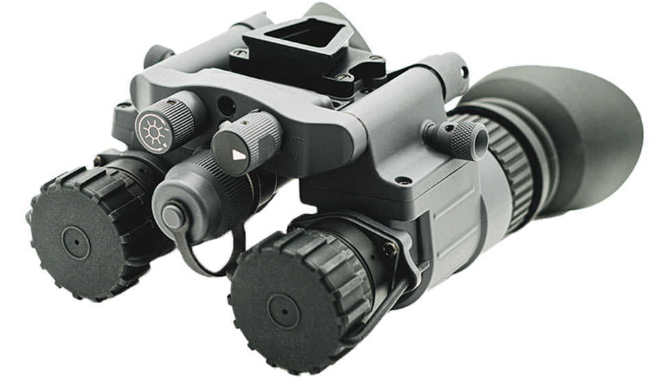 Armasight BNVD-40 1x27mm Dual-Channel Night Vision Binoculars, Powered By Pinnacle Gen 3 Ghost White Phosphor IIT, 40 Degree FOV, Gray, NSGNYX15M4G9DX2