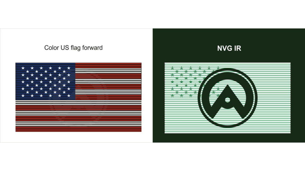 Armasight Dual IR Patch, US Flag, 5x9cm, Red/White/Blue, Single, AGPCUSM001