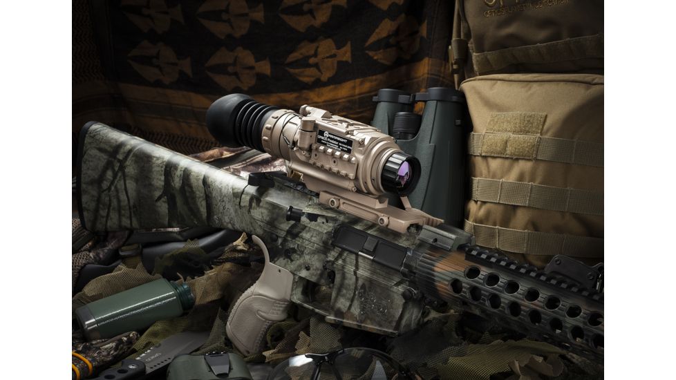 Armasight Zeus 336 5-20x75 Thermal Imaging Weapon Sight, FLIR Tau 2 336x256 17um 30 Hz Core, 75mm Lens, TAN