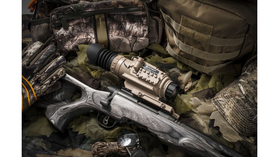 Armasight Zeus 336 5-20x75 Thermal Imaging Weapon Sight, FLIR Tau 2 336x256 17um 30 Hz Core, 75mm Lens, TAN