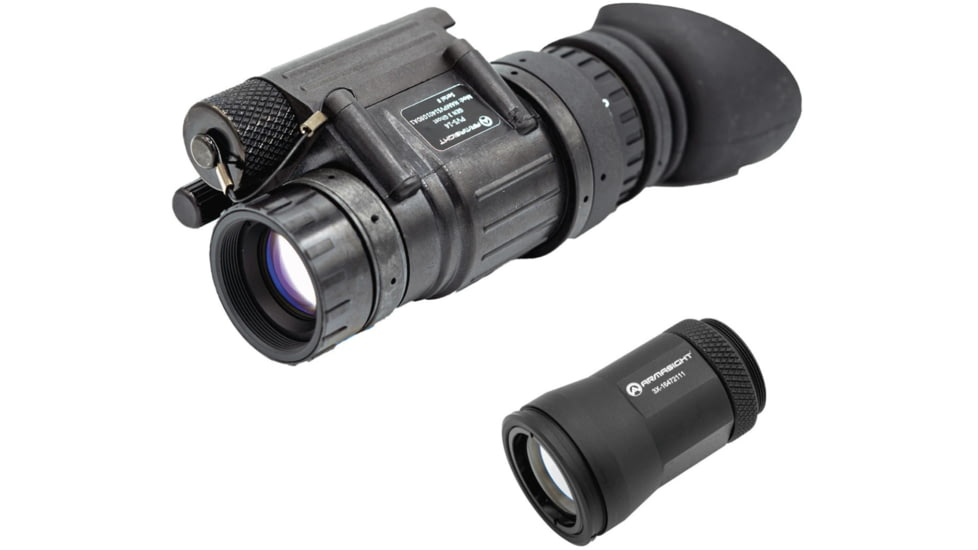 Armasight PVS-14 Multi-Purpose Night Vision Monocular w/ 3x Lens, Bravo Gen 3 Ghost White Phosphor IIT, Black, Black, NAMPVS1401G9DABB1