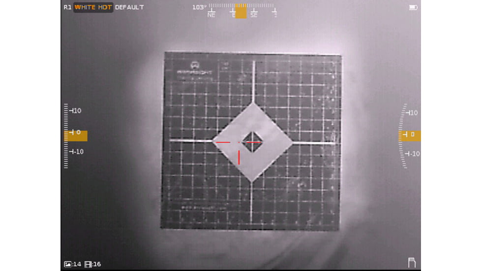 Armasight Thermal Zeroing Target, 6x6in, Beige/Black, Pack of 10, AGTGTZE010