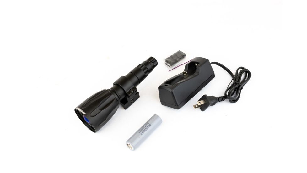 Armasight XLR-IR850 Detachable X-Long Range Infrared Illuminator w/Dovetail to Weaver Transfer Piece Number 21, Rechargeable Battery, and Charger ANKIXLR017