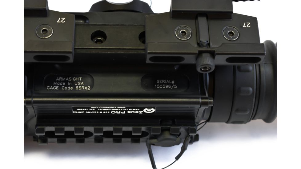 Armasight Zeus Pro 336 8-32x100mm Thermal Imaging Rifle Scope, 30hz, FLIR Tau 2, 336x256 17 30hz Core, 100mm Lens, TAT173WN1ZPRO81