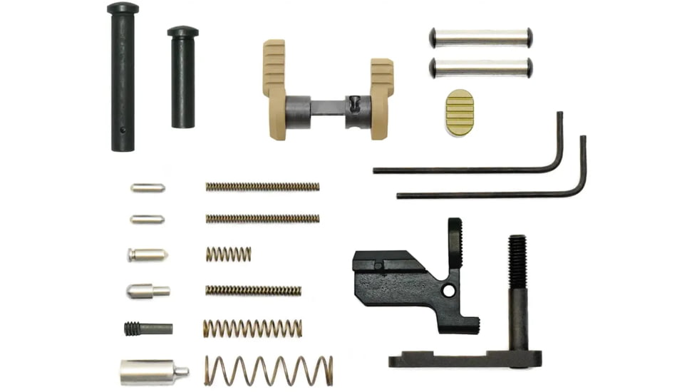 Armaspec AR10 Gun Builders Lower Parts Kit, SS/FDE, ARM150-FDE