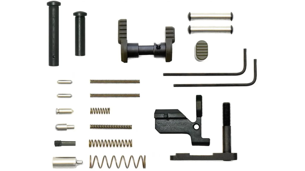 Armaspec AR10 Gun Builders Lower Parts Kit, SS/ODGreen, ARM150-ODG