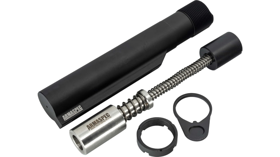 Armaspec AR15 GEN4 H2 Stealth Recoil Spring Buffer Kit, SS/Black, ARM263-H2