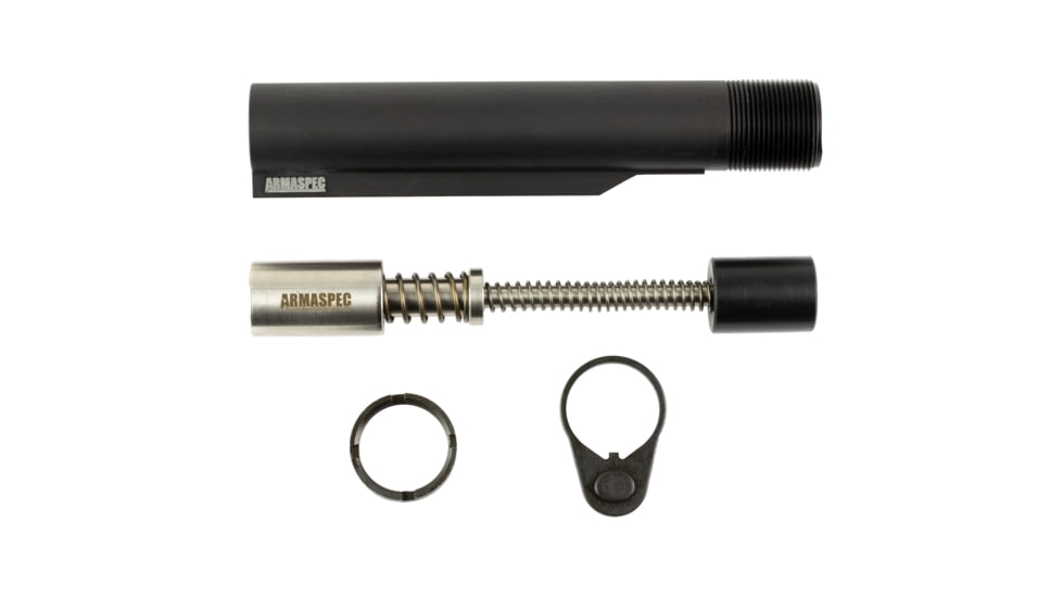 Armaspec AR15 GEN4 H2 Stealth Recoil Spring Buffer Kit, Stainless/Black, ARM263-H2
