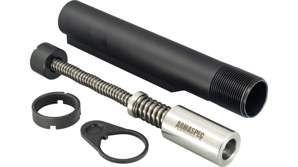 Armaspec AR15 GEN4 H3 Stealth Recoil Spring Buffer Kit, SS/Black, ARM263-H3