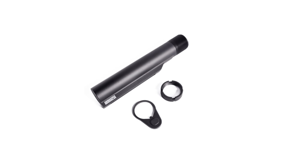 Armaspec Carbine Buffer Tube Kit w/End Plate and Castle Nut, Black, ARM621-C