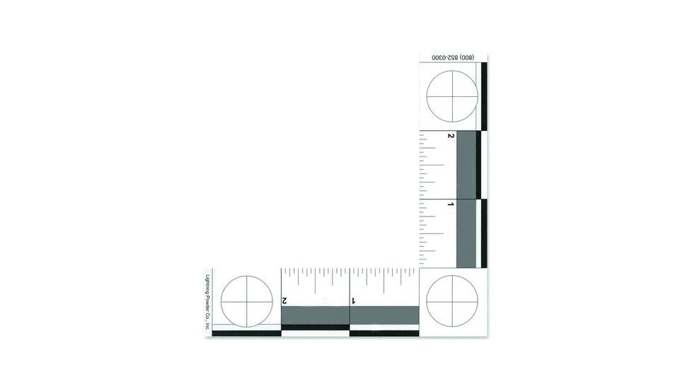 Armor Forensics Inch L Shaped Scale, Black A - 6-3886
