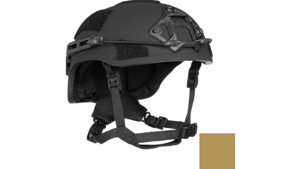 ArmorSource Aire LE High Cut Ultra Lightweight Law Fully Loaded Enforcement Level IIIA Tactical Helmet, Coyote Brown, Medium, AIRELEHCCBSU3LR3KV2