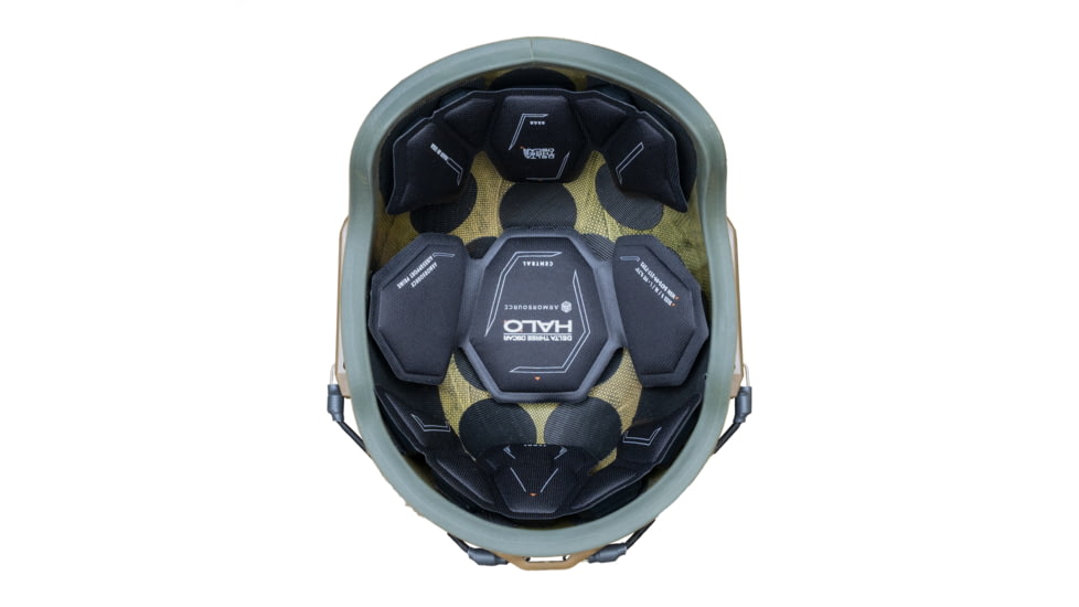 ArmorSource AS-200 High Cut NIJ IIIA Fully Loaded Ballistic Helmet, Coyote Brown, Extra Large, 200XLHCCBSU3LR3KV2