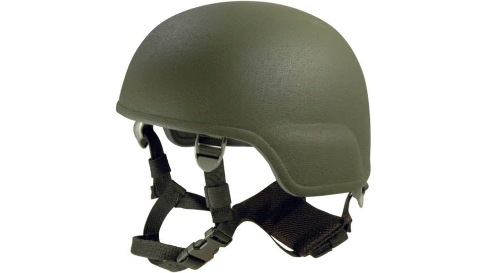 ArmorSource Aire LE Law Enforcement Ultra-Lightweight Regular-Cut Ballistic Helmet, Foliage Green, Extra Large, AIRELE-RCXL-R4P2-FG