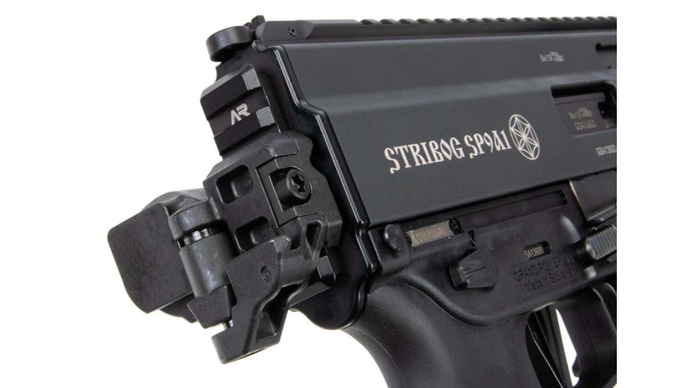 Arms Republic Picatinny Stock/Brace Adaptor for Grand Power Stribog, Black, AR-STBG-PIC-ADPT