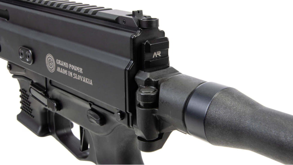 Arms Republic Picatinny Stock/Brace Adaptor for Grand Power Stribog, Black, AR-STBG-PIC-ADPT