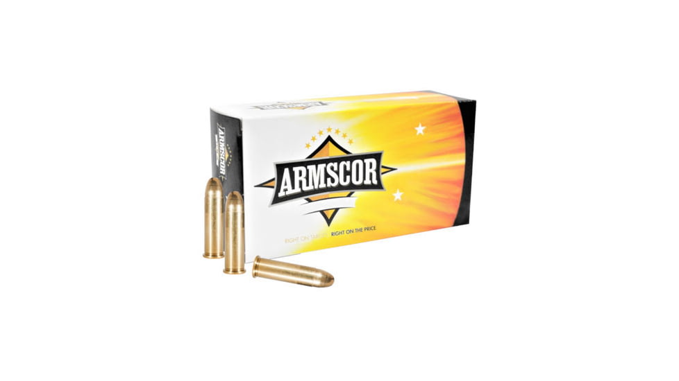 Armscor Precision Inc 38SPL 158 Grain FMJ Value Pack Brass Cased Rifle Ammo, 100 Rounds, ARMS50449