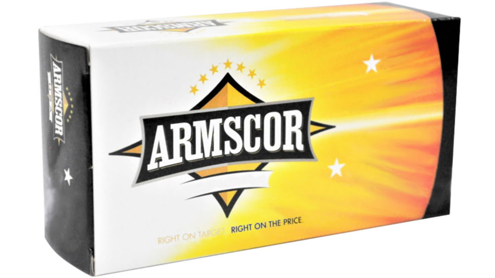Armscor Precision Inc .45ACP 230 Grain FMJ Brass Cased Pistol Ammo, 50 Rounds, ARMSFAC4512N