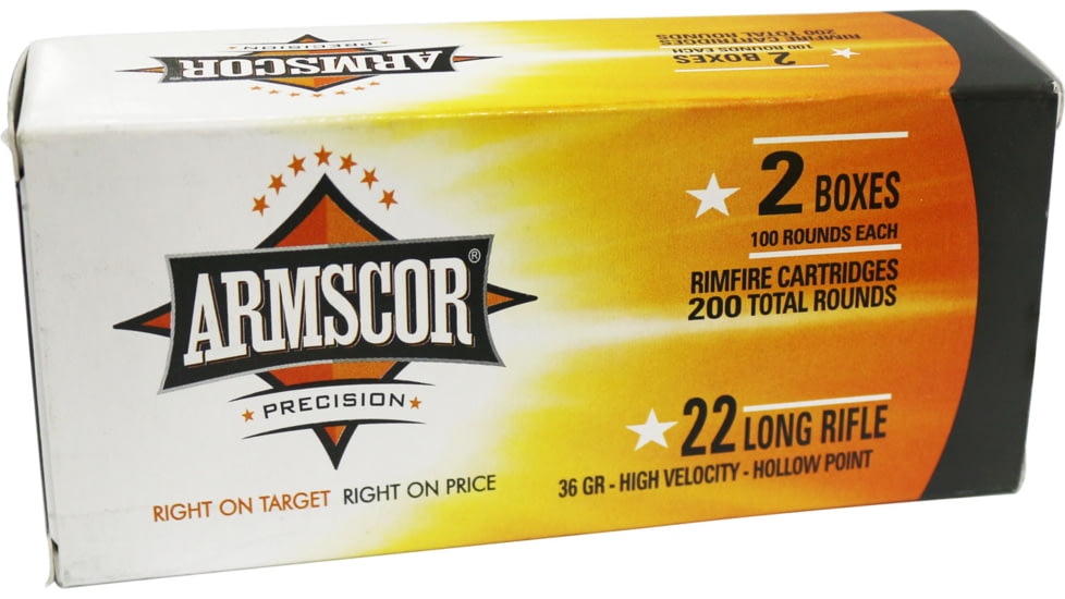 Armscor Precision Inc 50321 Rimfire 22 LR 36 Gr High Velocity Hollow Point HVHP 200 Bx/ 11