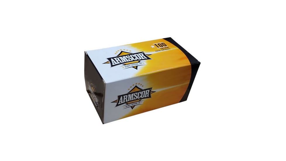 Armscor Precision Inc 9mm 124 Grain FMJ Value Pack Brass Cased Pistol Ammo, 10 Rounds, ARMS50445