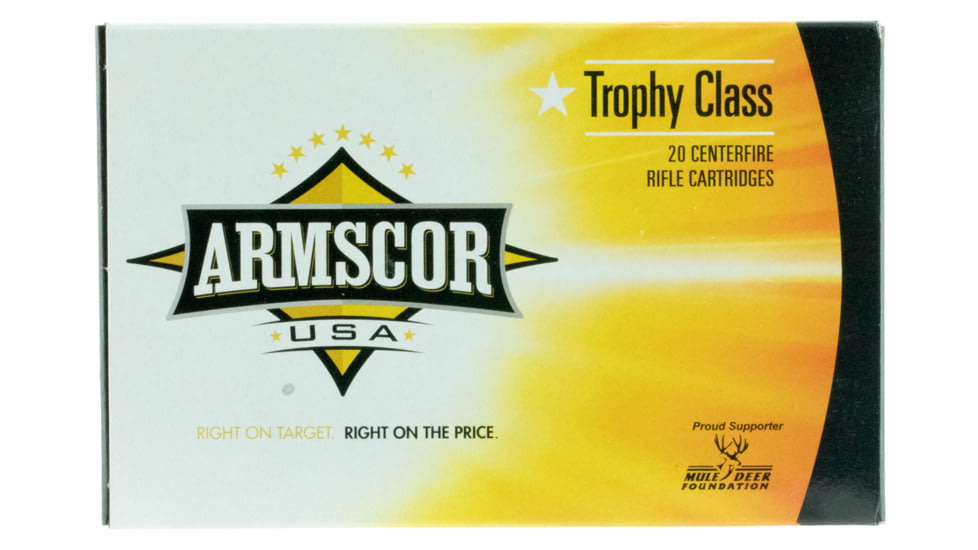 Armscor Precision Inc 7mm Remington Magnum 160 Grain Spitzer Boat Tail Brass Cased Rifle Ammo, 20 Rounds, FAC7MM160GRA