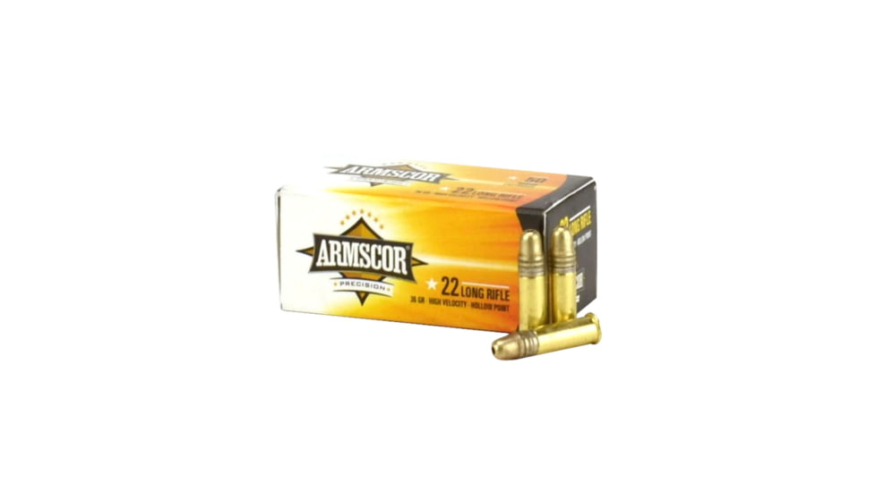 Armscor Precision Inc PH .22LR 36 Grain HVHP Brass Case Rimfire Ammo, 50RD, ARMS50015PH