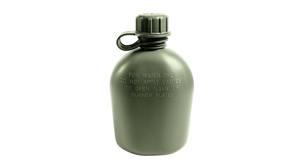Army Navy Sales GI 1 Quart Canteen, Plastic, OD, F81OD
