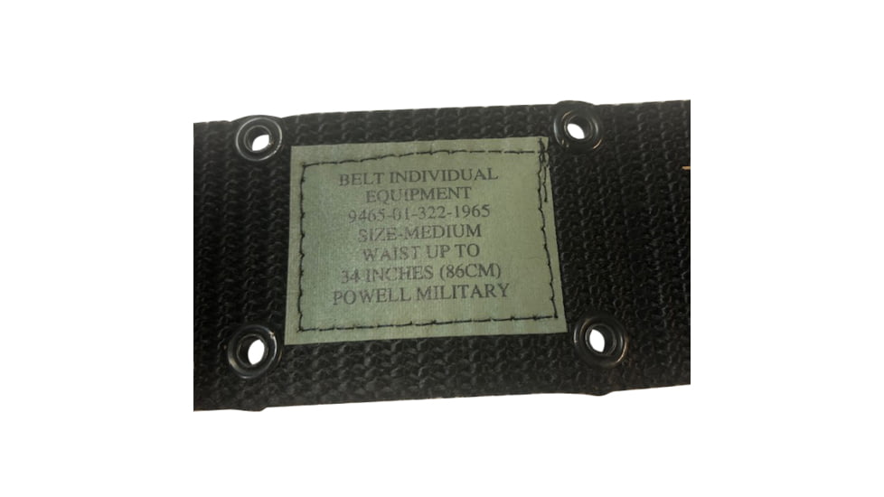 Army Navy Sales GI Pistol Belt, Nylon, Adjustable, Black, NPBB