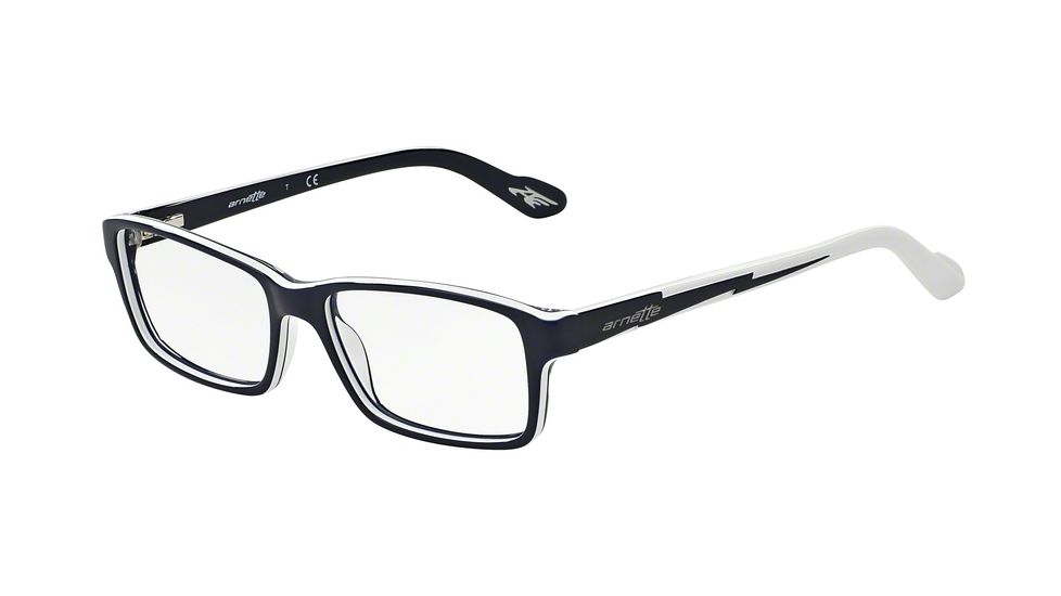 Arnette AN7034 Bifocal Prescription Eyeglasses, 53mm, Top Blue/White/Blue Transp, AN7034-1097-53-BI