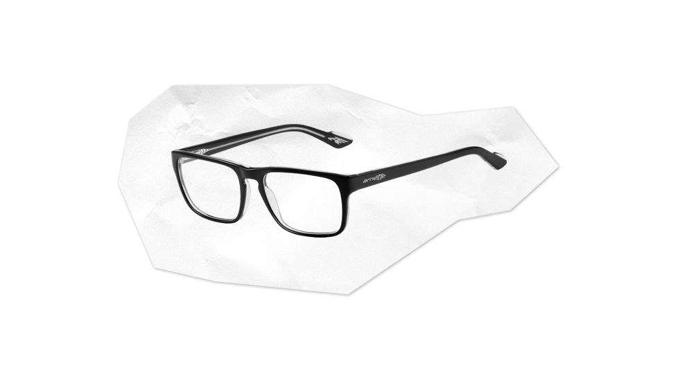 Arnette Arnette Holly Eyeglasses, Top Black On Crystal SV-AN7050-0152