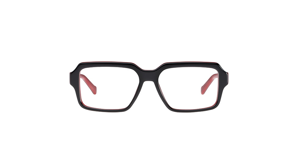 Arnette Bitrate Eyeglasses, Gloss Black/Red Frame-AN7084-0151