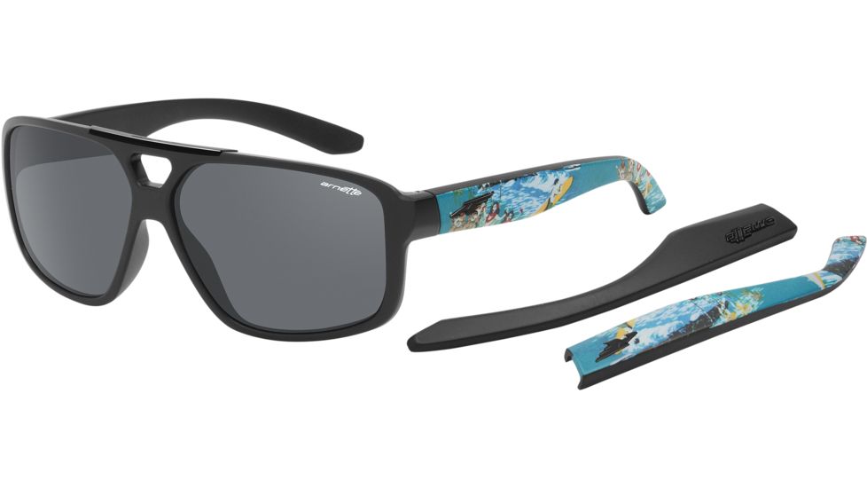 Arnette Arnette Fat City Sunglasses, Fuzzy Black AN4189-03PR