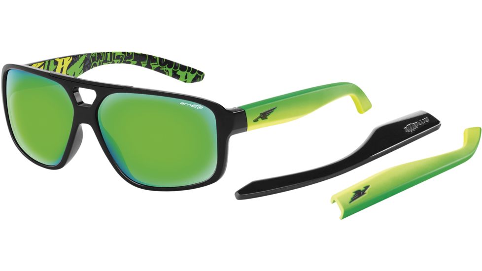 Arnette Arnette Fat City Sunglasses, Gloss Black AN4189-05PR