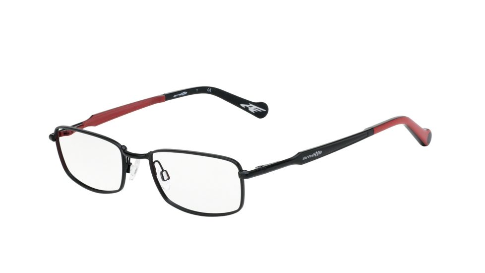 Arnette FLUX AN6083 Prescription Eyeglasses, 49mm, Matte Black/Matte Red, AN6083-599-49-SV