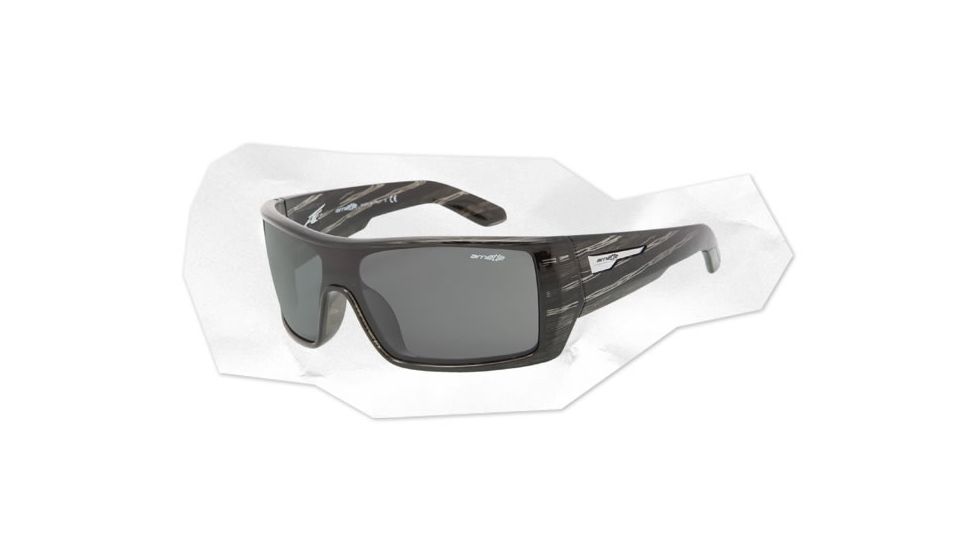 Arnette High Beam Sunglasses - Striped Grey Havana Frame and Grey  Lens AN4148-04