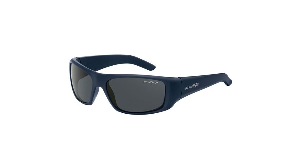 Arnette Hot Shot Progressive Prescription Sunglasses, Fuzzy Navy Frame, Polarized Grey Lens, Polarized-AN4182-04PR