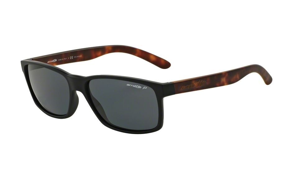 Arnette SLICKSTER AN4185 Progressive Prescription Sunglasses, 59mm, Fuzzy Black, AN4185-227381-59-PRO