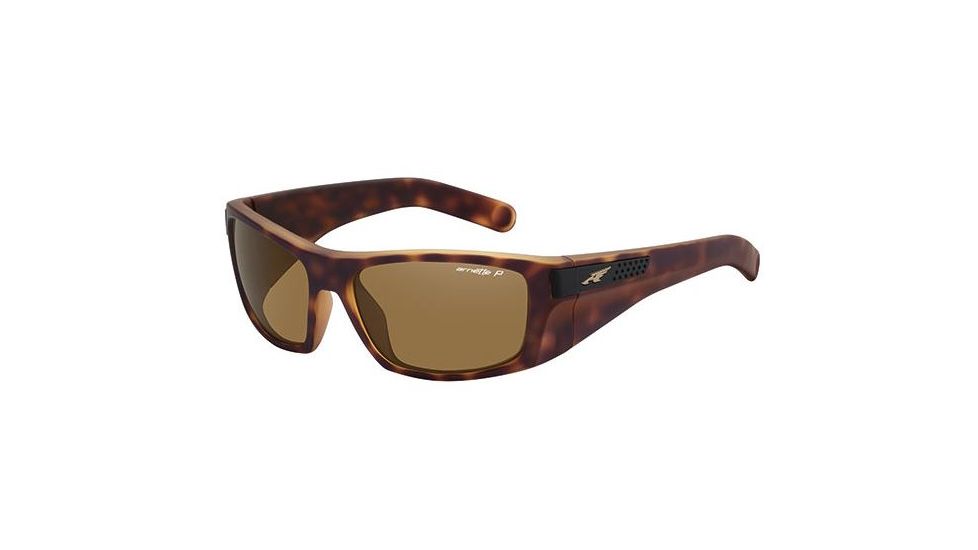 Arnette Two-Bit Bifocal Prescription Sunglasses, Fuzzy Havana Frame, Polarized Brown Lens, Polarized-AN4197-01BI