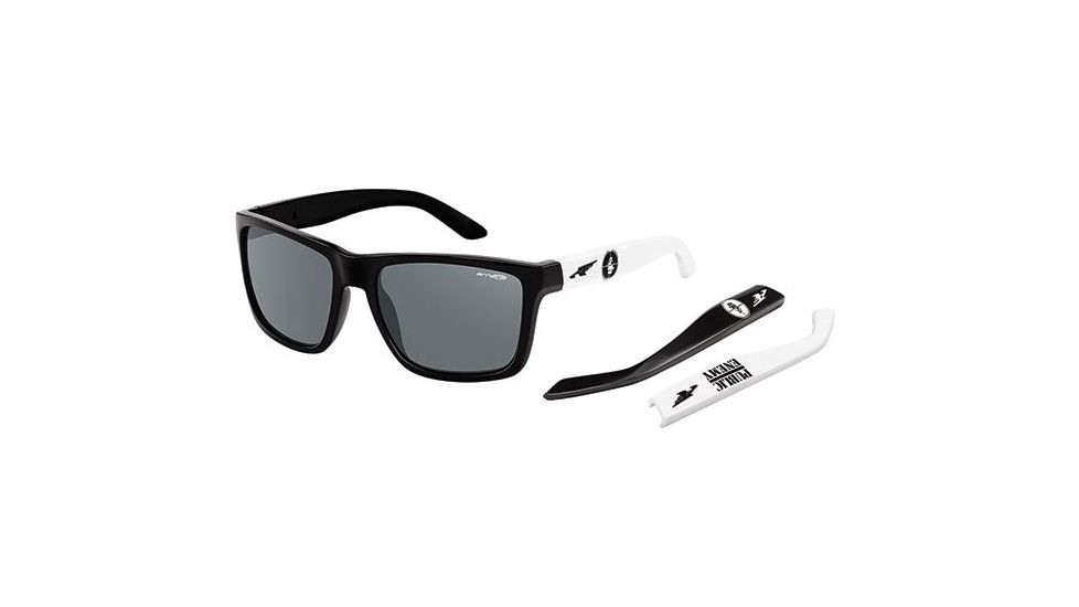 Arnette Witch Doctor Bifocal Prescription Sunglasses, Public Enemy Frame, Grey Lens-AN4177-20BI