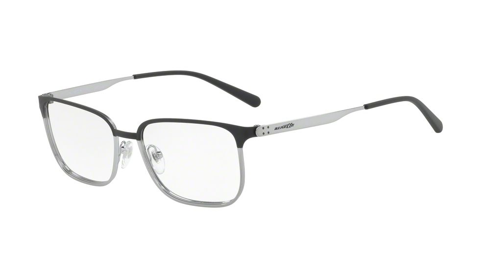 Arnette WOOT! AN6114 Prescription Eyeglasses 679-53 - Black Rubber/Gunmetal Frame