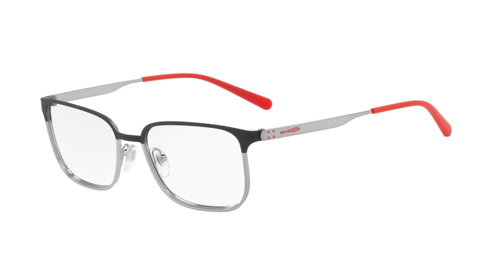 Arnette WOOT! AN6114 Prescription Eyeglasses 683-53 - Black Rubber/Gunmetal Frame