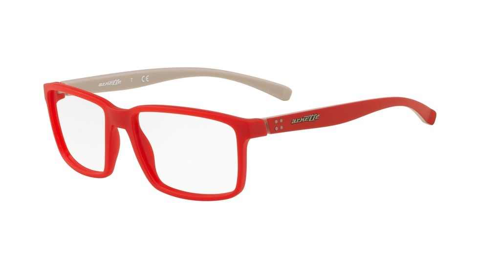 Arnette YO! AN7157 Prescription Eyeglasses, 55mm, Matte Red, AN7157-2564-55-SV