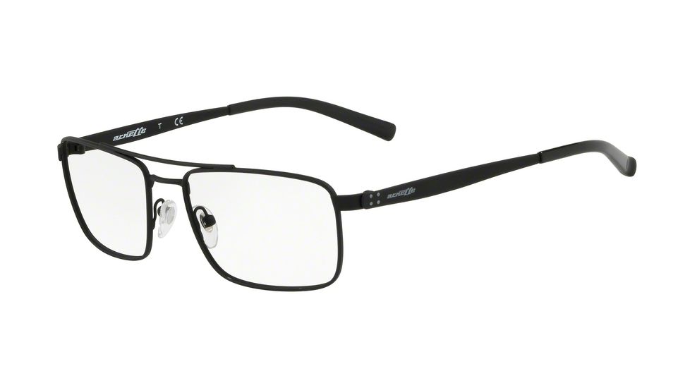 Arnette ZIPLINE AN6119 Bifocal Prescription Eyeglasses, 55mm, Black Rubber, AN6119-696-55-BI