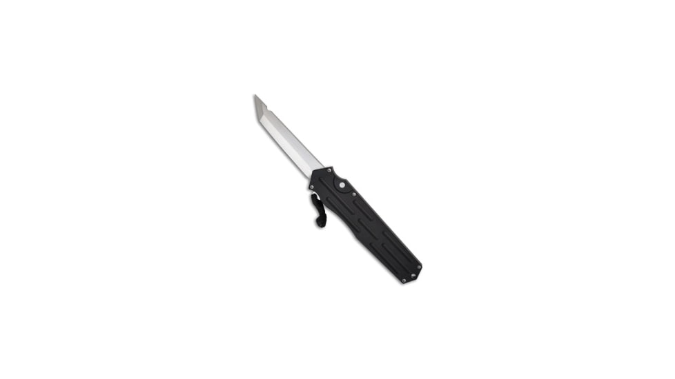 Ars A.R.S. Kato OTF Knife Black Single Action Automatic Tanto 3.5" Satin Plain, Black, Stainless Steel, adult, BHQ-9917