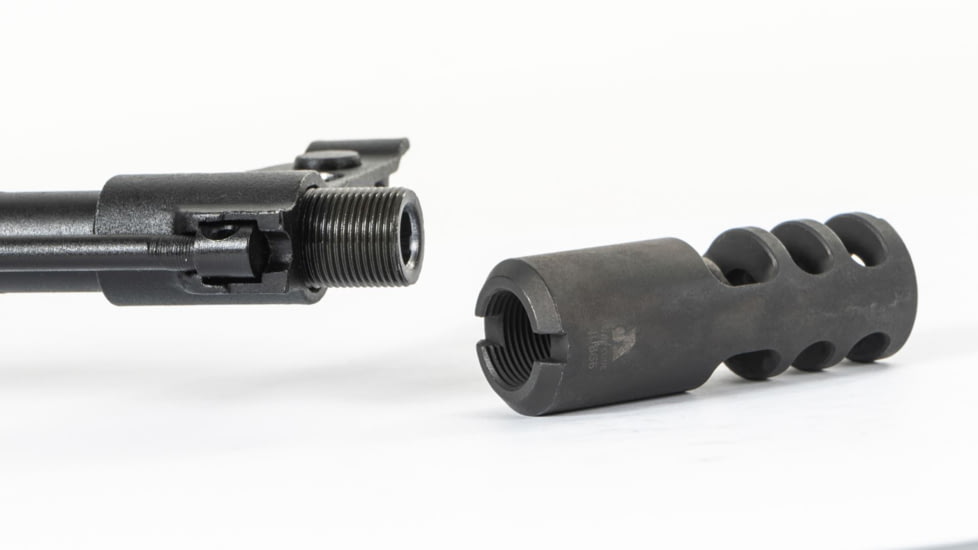 Arsenal Inc AK-20 Muzzle Brake, 7.62x39 / 5.56x45 Caliber, 14x1mm, LH Thread, Black Oxide, One Size, AK-352US