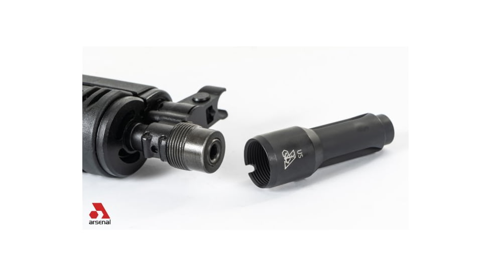 Arsenal Inc Arsenal Flash Hider Ak-133s For 7.62x39 24x1.5mm Rh Black