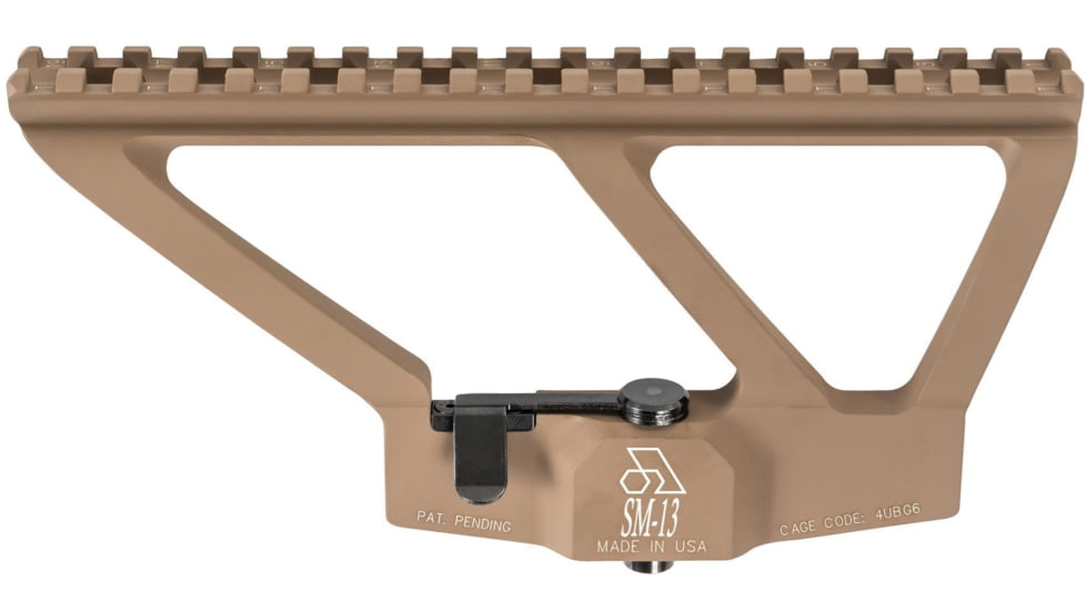 Arsenal Inc Riflescope Mount for AK with Side Rail Low Profile, Flat Dark Earth, 7.5in, SM-13FDE
