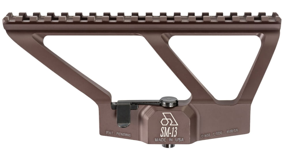 Arsenal Inc Riflescope Mount for AK with Side Rail Low Profile, Plum, 7.5in, SM-13P