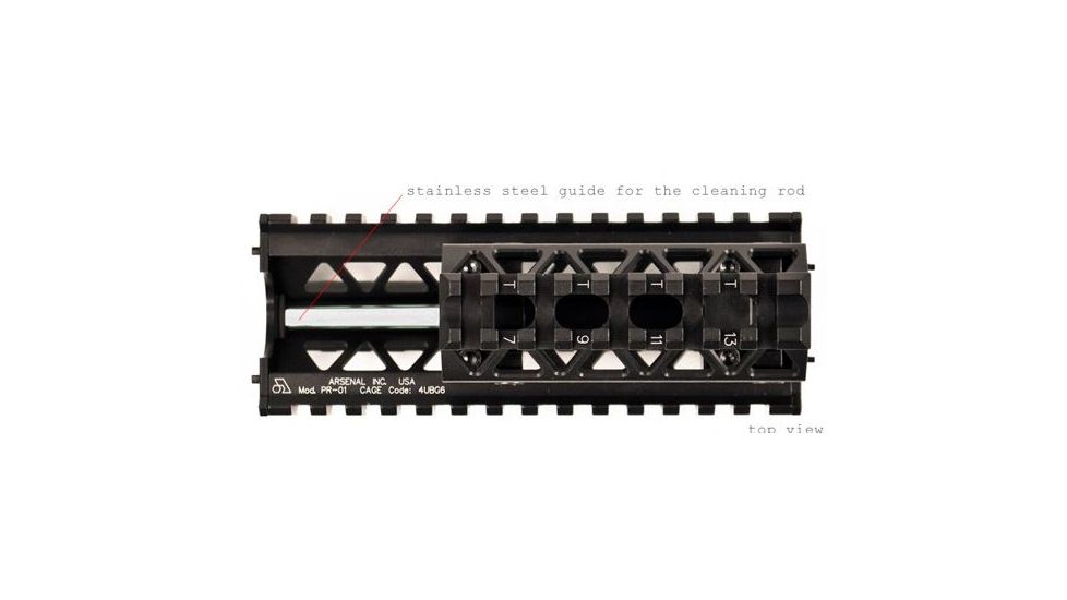 Arsenal PR-01 PR-01 Picatinny Quad Rail Handguard Sys AK-47/74 Alum Black