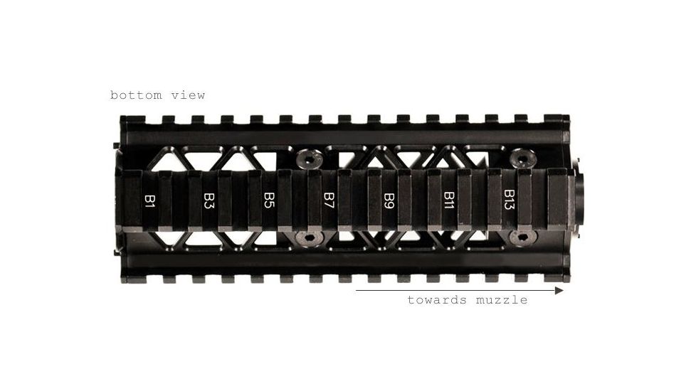 Arsenal PR-01 PR-01 Picatinny Quad Rail Handguard Sys AK-47/74 Alum Black